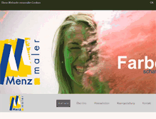 Tablet Screenshot of maler-menz-freiburg.de